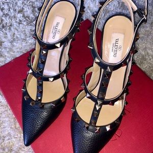 Valentino Garavani black studded heels